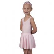 Pale Pink Ballet Dance Circular Skirt - Nylon Lycra